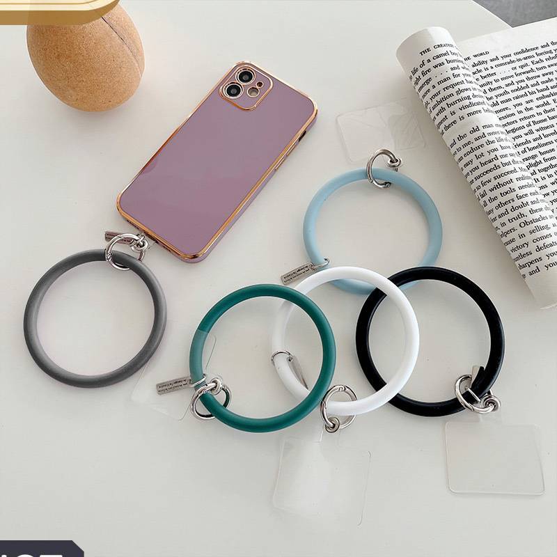 Vòng Đeo Tay Chống Thất Lạc Bằng Silicon Mềm Gắn Điện Thoại Tiện Dụng