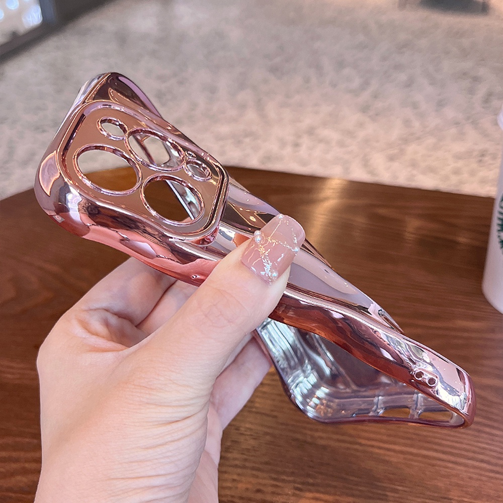 Ốp Điện Thoại TPU Mềm Mạ Điện Chống Trượt Chống Rơi Cho IPhone 11 12 13 14 Pro Max