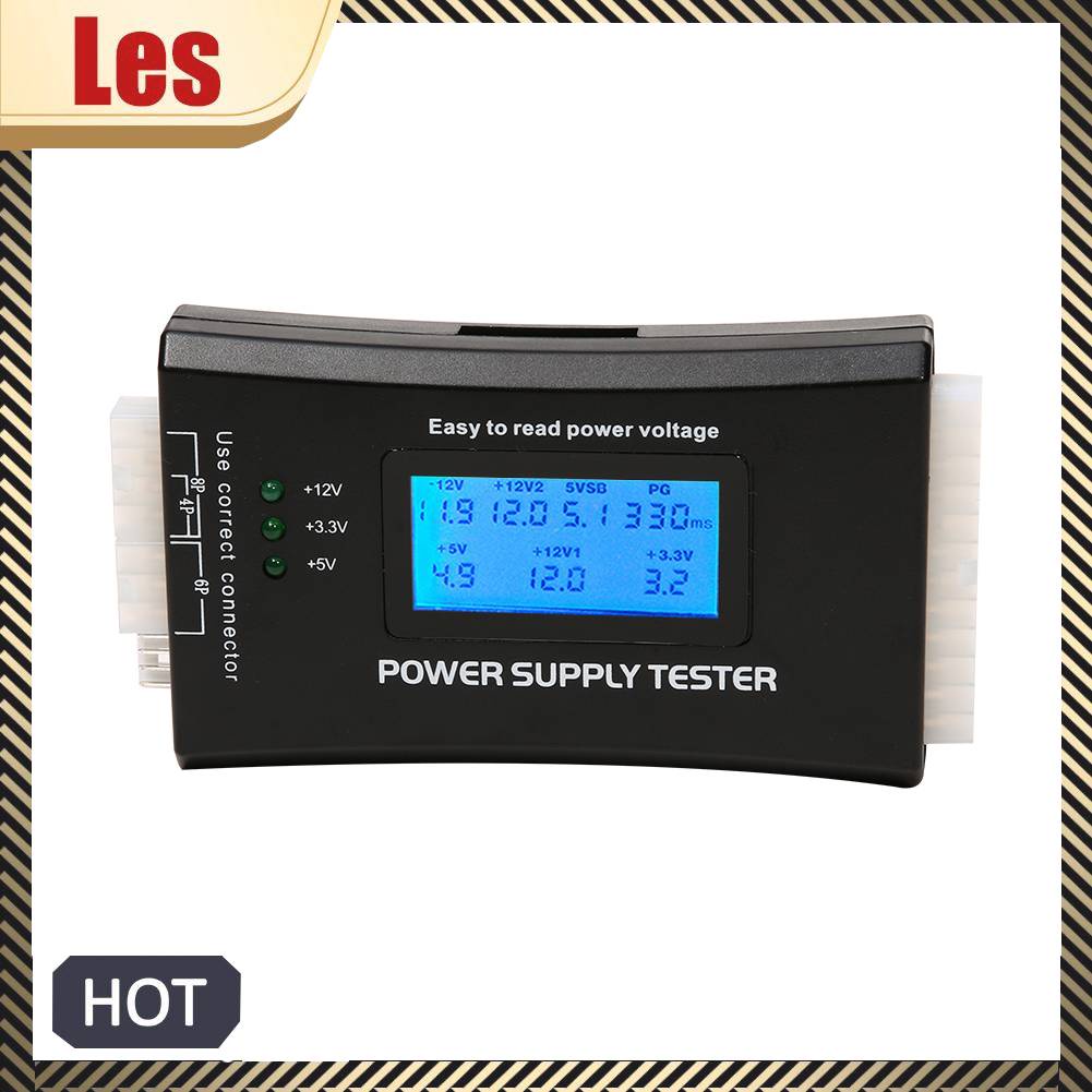 Dụng Cụ Kiểm Tra Nguồn Điện 20 / 24 Pin Với Màn Hình LCD Kỹ Thuật Số