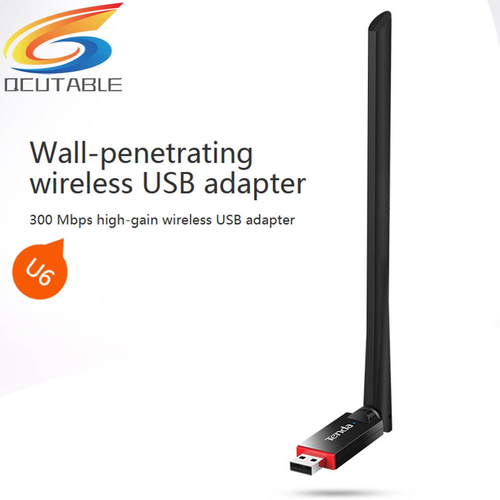 Thẻ Mạng Không Dây Mini Tenda U6 300Mbps USB 2.0 2.4G