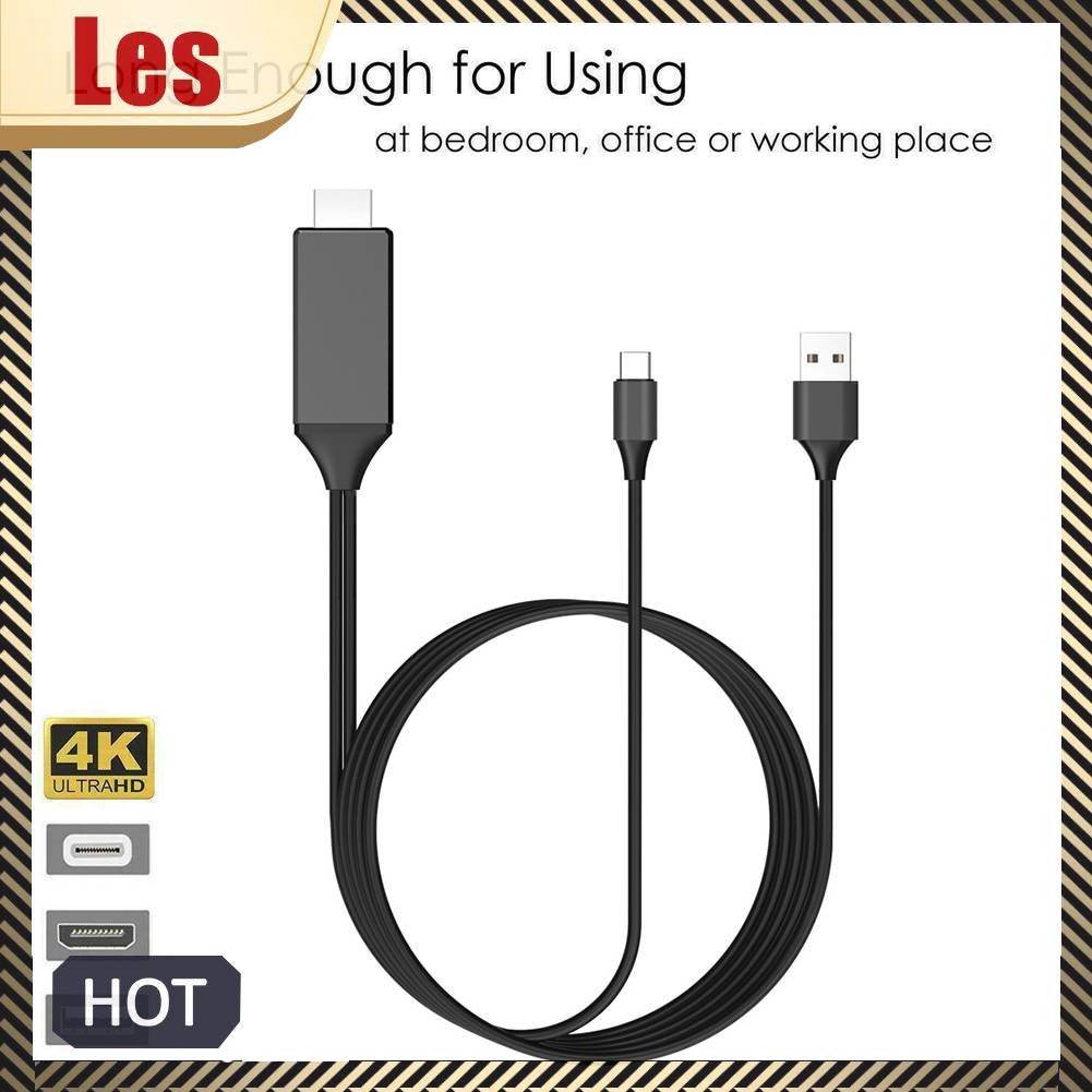 Cáp SạC TráNg Gương L9 USB C Sang HDMI 4K Cho ĐiệN ThoạI Android
