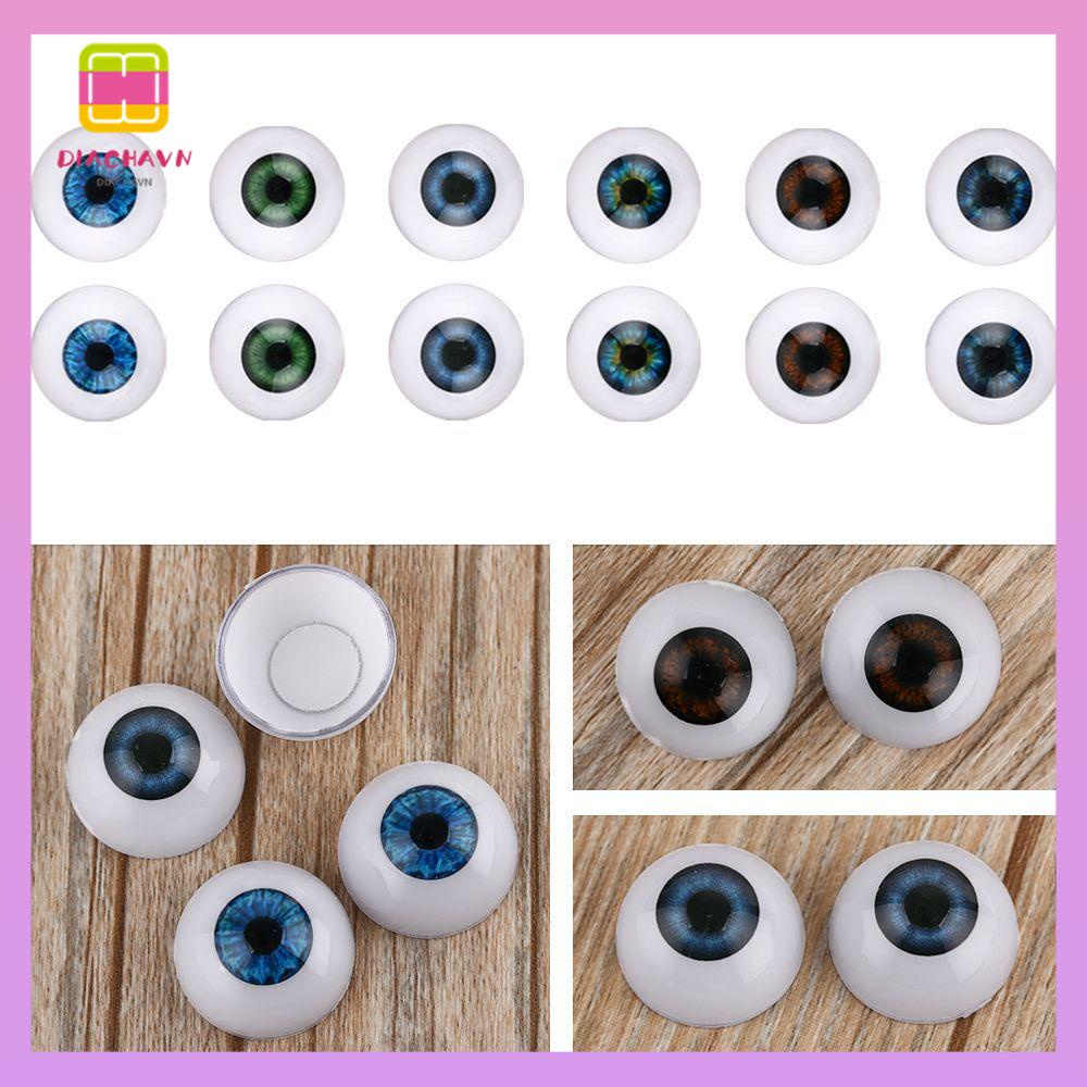 DIACHAVN Bóng Mắt Đồ Chơi 20mm 22mm 24mm Màu Xanh Dương / Nâu / Đen Cho Bé