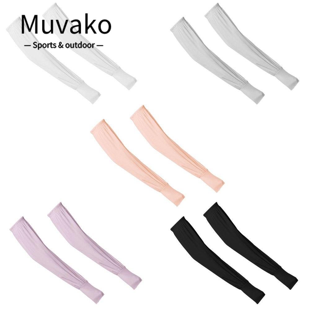 MUVAKO Ống Tay Áo Giữ Ấm Chống Nắng Khi Chơi Bóng Rổ / Chạy Bộ / Chạy Bộ