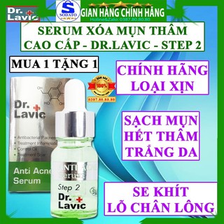 Serum giảm mụn thâm dưỡng trắng da tốt chính hãng Dr.lavic step 2 tinh chất chấm mụn ẩn mụn đầu đen cám step2 drlavic 5k