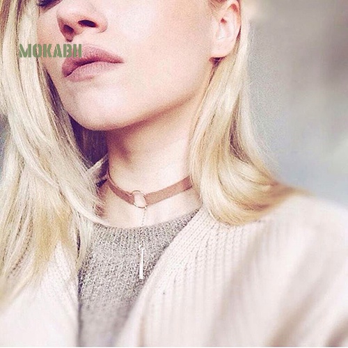 Vòng Cổ Choker Bằng Nhung Mặt Tròn Thời Trang Cho Nữ