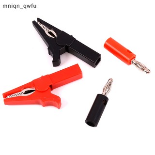 4 cái kẹp cá sấu 55mm + Đầu dò kiểm tra phích cắm chuối 4mm kẹp cáp mới