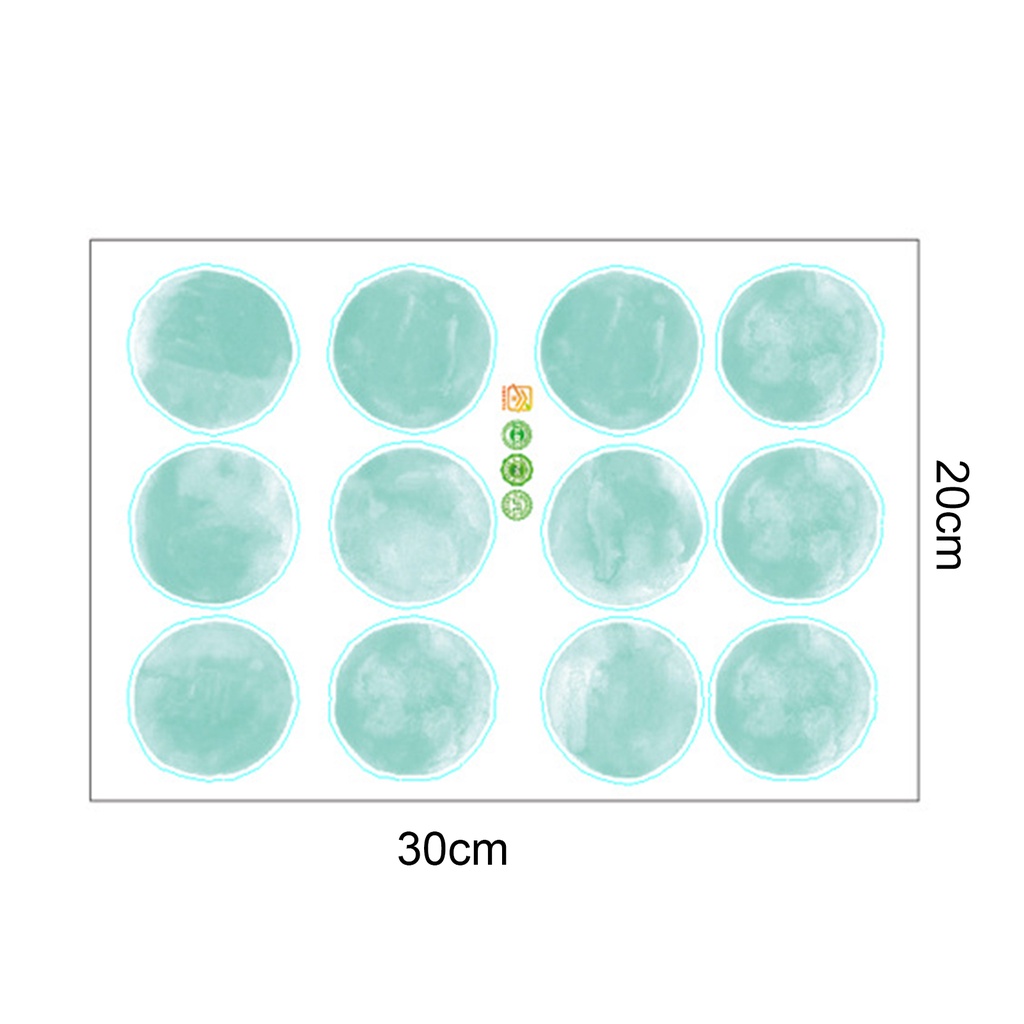 Miếng Dán Tường Chấm Bi Bằng PVC Màu Nước Độc Đáo Trang Trí Nhà Cửa DIY