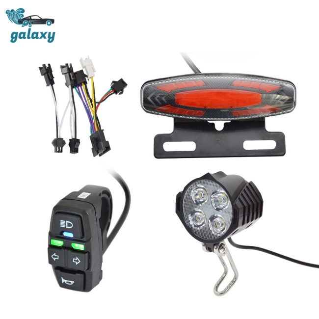 Galaxy Bộ Đèn Led Gắn Đuôi Xe Đạp Điện Cảnh Báo Ban Đêm