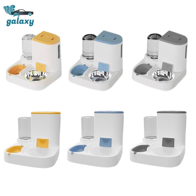 Galaxy Bát Uống Nước Tự Động Bằng Sứ Và Thép Không Gỉ Cho Thú Cưng