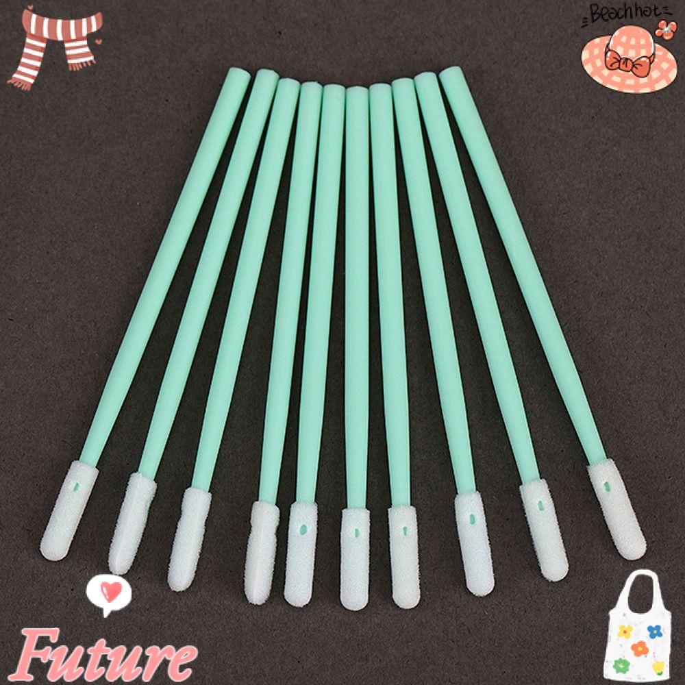 Bộ 200 Tăm Bông Vệ Sinh Đầu Máy Ảnh 7cm 2.75 "Màu Xanh Lá