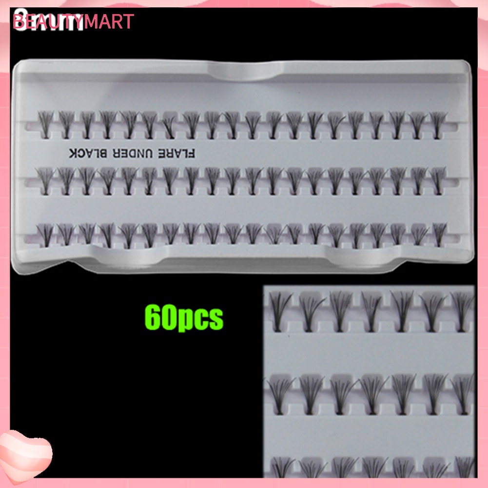 Cụm Lông Mi Giả Màu Đen 8 / 10 / 12mm Tự Làm Trang Điểm Cho Nữ