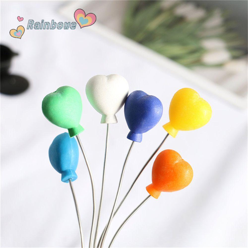 RAINBOW Set 6 Bong Bóng Mini Trang Trí Nhà Búp Bê