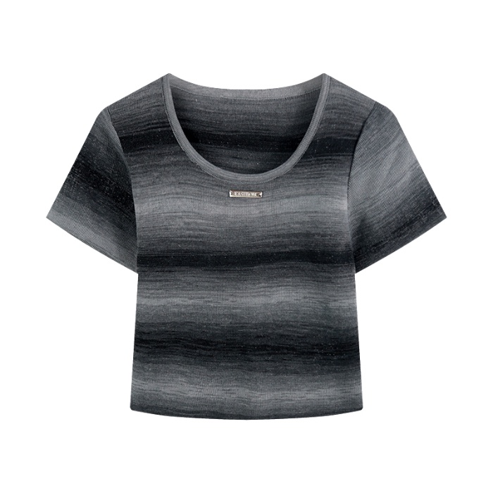 Áo Thun 100% Cotton Tay Ngắn Phong Cách Hàn Quốc Cho Nữ