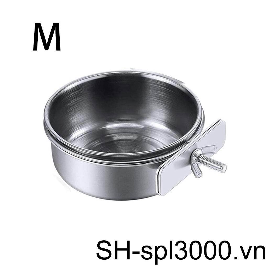 Set 3 Cốc Đựng Thức Ăn Cho Chim Bằng Thép Không Gỉ