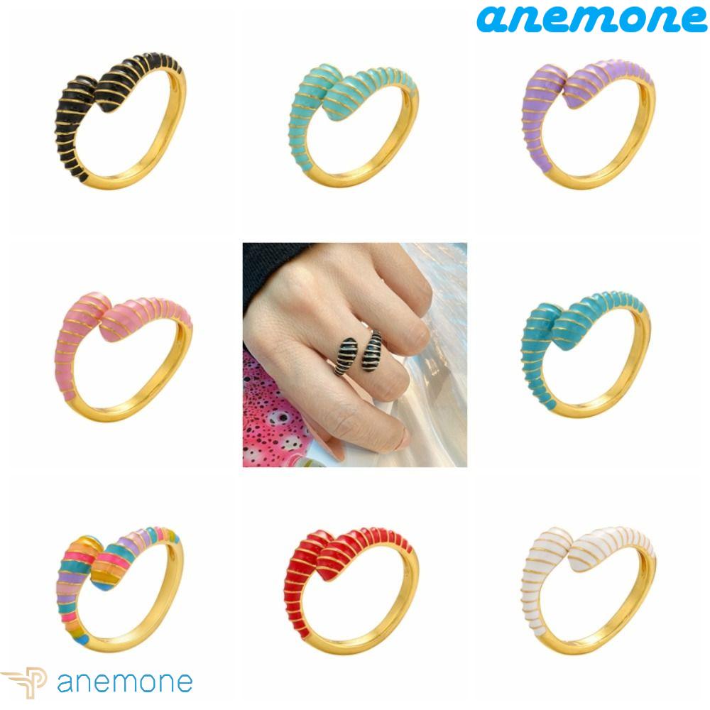 Nhẫn Resin Resin Màu Kẹo Ngọt Gợn Sóng Nhiều Màu Sắc Thời Trang Phong Cách Hàn Quốc Dành Cho Đám Cưới