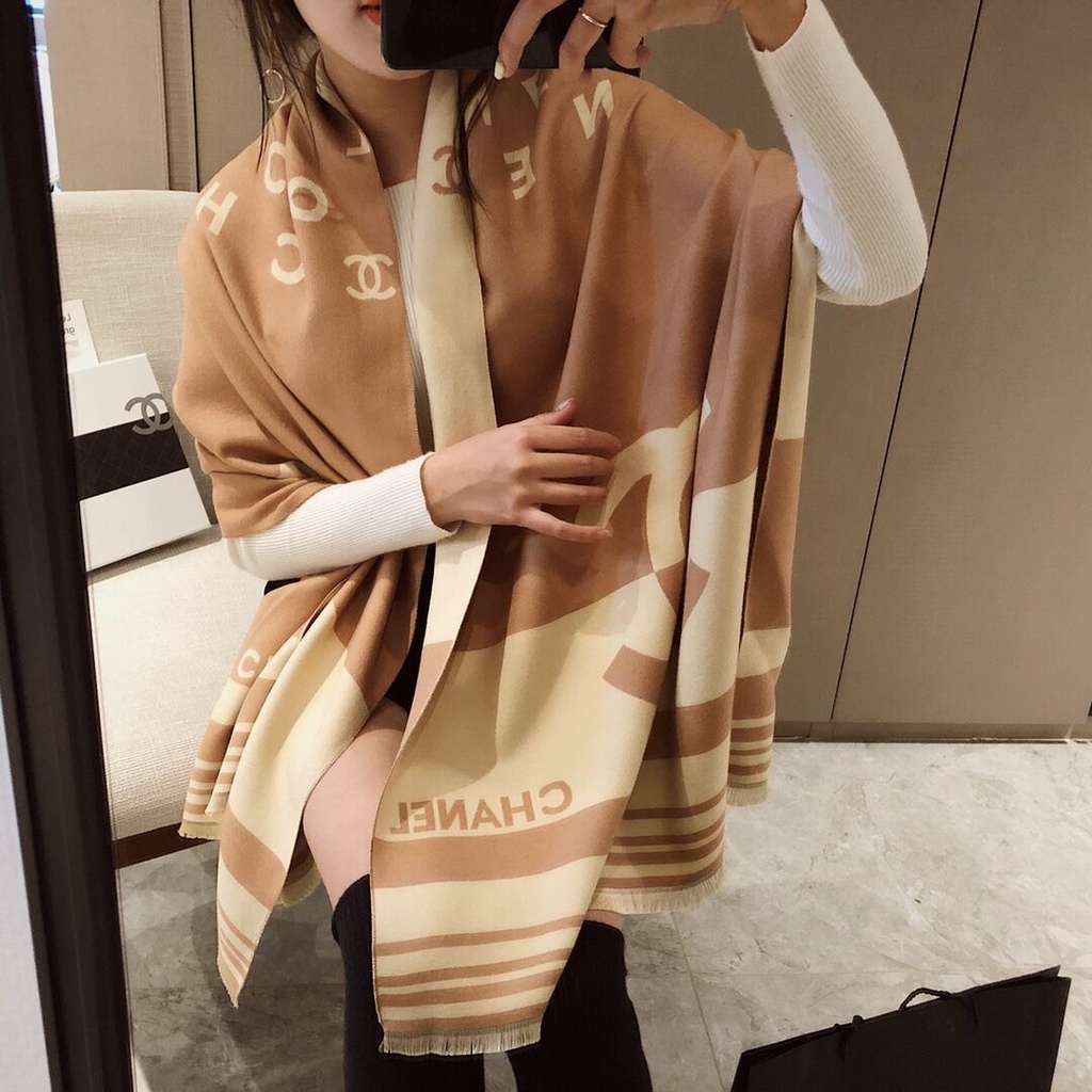 Khăn Choàng Dài Bằng Vải Cashmere Thời Trang Đi Biển Cho Nữ 2023