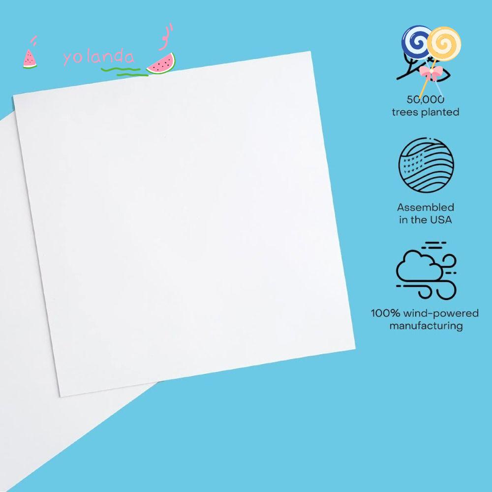 YOLA 2 Gói Giấy Ghi Chú Màu Trắng Có Thể Tái Sử Dụng