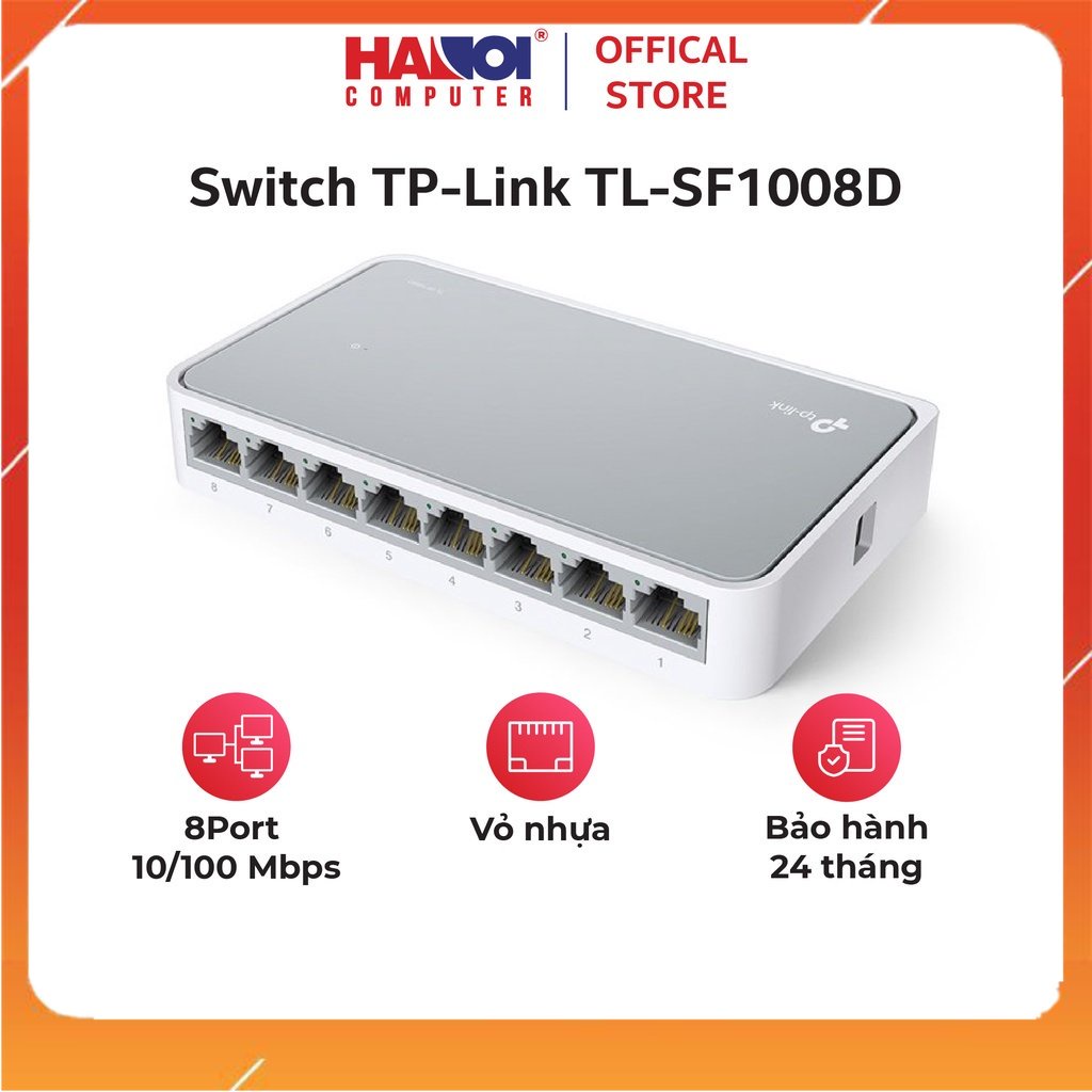 Bộ chia mạng Switch TP-Link TL-SF1008D (8Port 10/100Mbps)