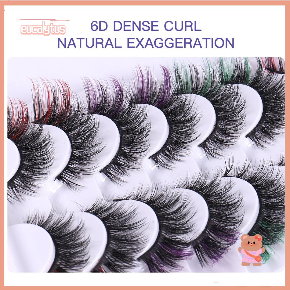 EUTUS Lông Mi Giả Bằng Lông Chồn Nhân Tạo Dài Và Dày Cho Nữ