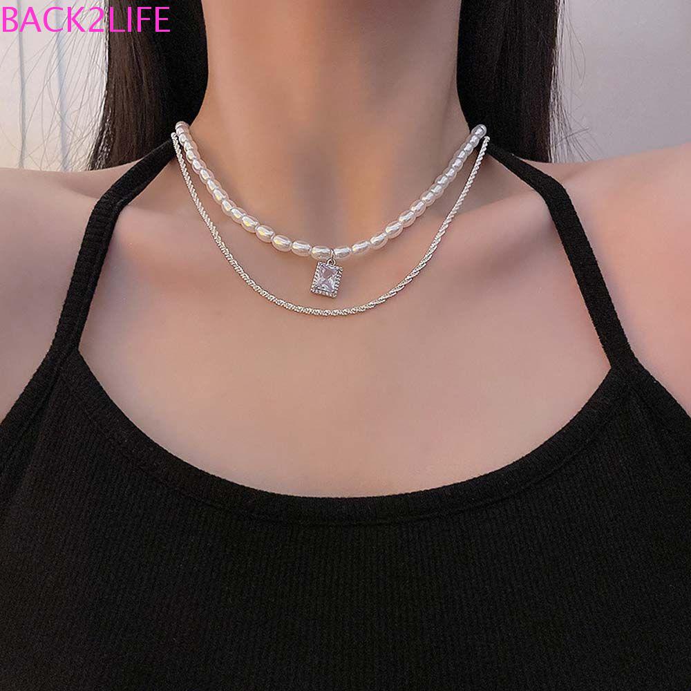 BACK2LIFE Vòng cổ Phong Cách Hàn Quốc Thời Trang