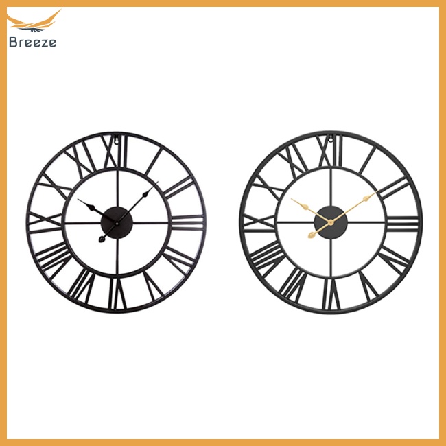Đồng Hồ Treo Tường Hình Tròn 60cm Không Ồn Phong Cách Cổ Điển Cho Phòng Khách / Phòng Ngủ / Bếp