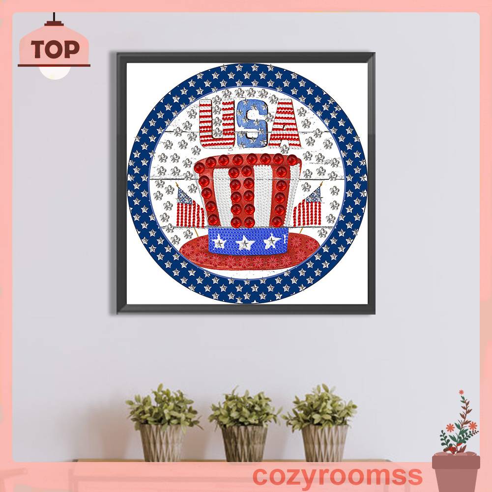 Bộ Tranh Đính Đá 5D Tự Làm Trang Trí Ngày Độc Lập