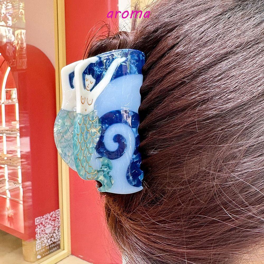 AROMA Kẹp Tóc Hình Hoa / Rắn / Ngôi Sao / Đám Mây Phong Cách Hàn Quốc Cho Nữ