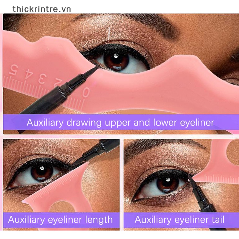 Thước Silicon Hỗ Trợ Kẻ Mắt / Lông Mày / Môi Đa Năng Cho Người Mới Bắt Đầu