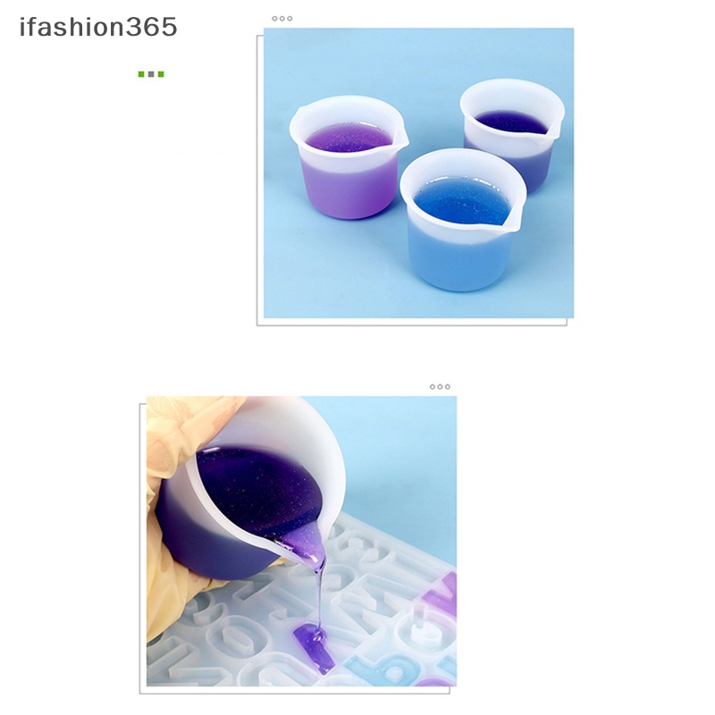 1 Cốc Đo Lường 50ML Làm Trang Sức Bằng Silicon Trong Suốt DIY