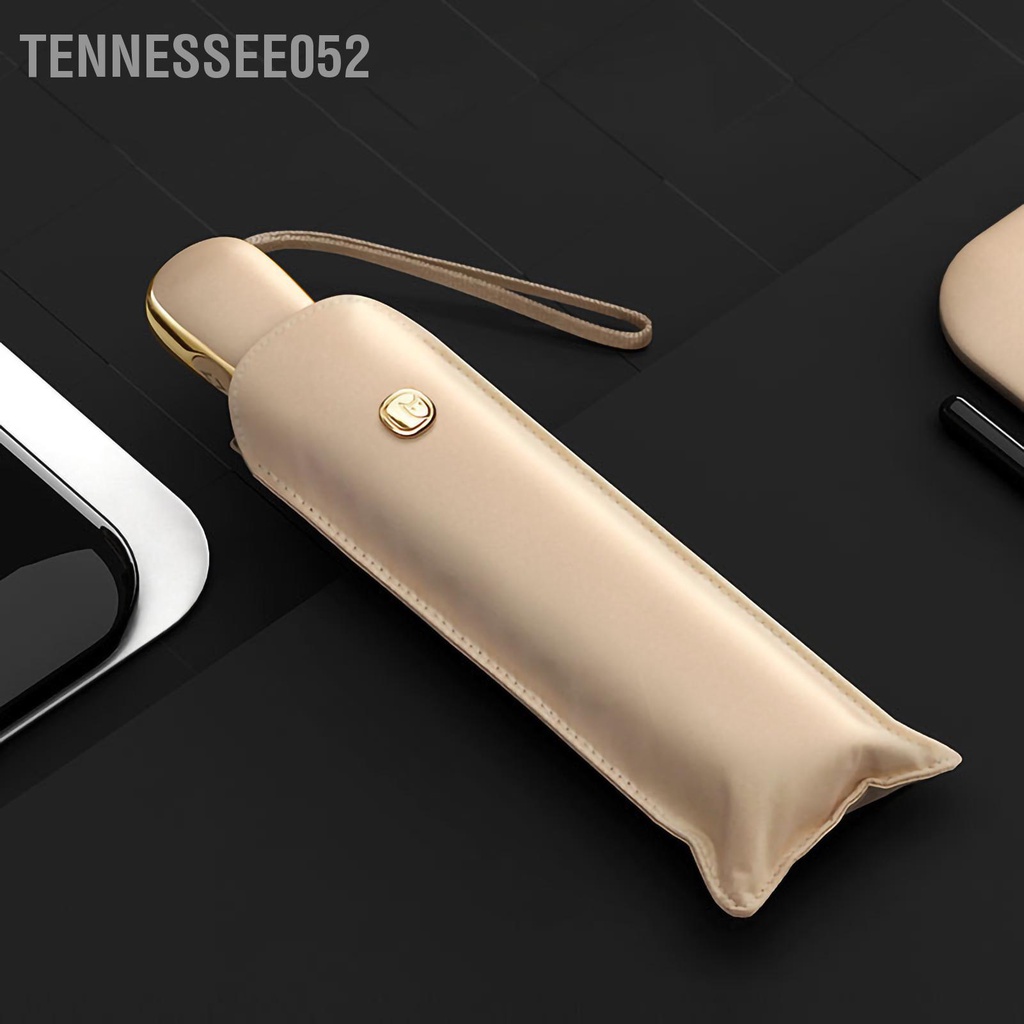 Tennessee052 Ô tự động phẳng Chống tia cực tím Dù che nắng di 6 sườn gấp dù để sử dụng hàng ngày khi đi du lịch