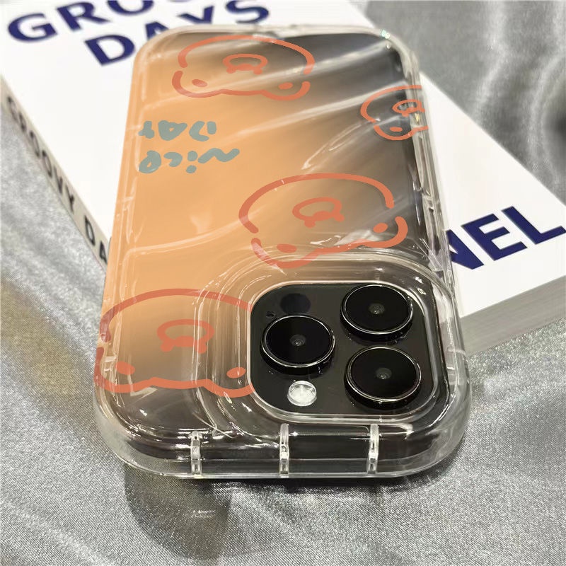 Ốp Điện Thoại Mềm Trong Suốt Họa Tiết Gấu Dễ Thương 1312 Cho Iphone 8sins xr 14Promax 7 11