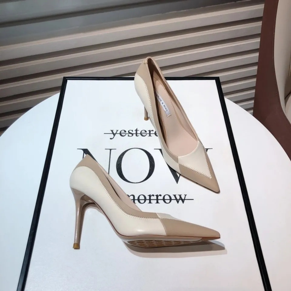 Giày Cao Gót Nữ Mũi Nhọn Thời Trang Pháp Quyến Rũ