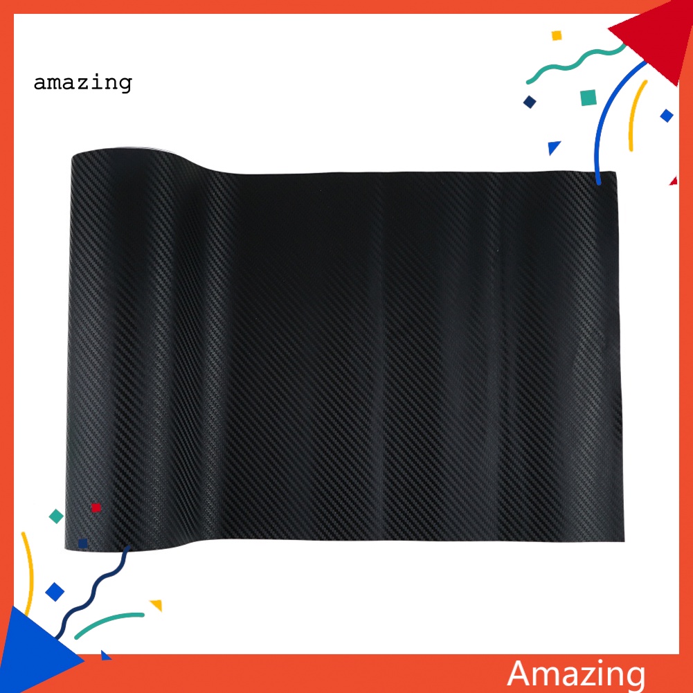 Cuộn Sticker Dán Xe Hơi Tự Dính Bằng Sợi Carbon 127X30Cm