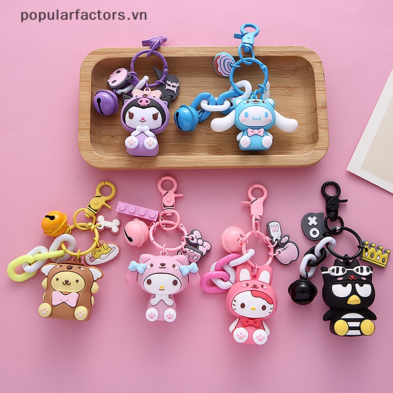 Móc Khóa Hình Chú Chó Sanrio Cinnamon Melody Dễ Thương
