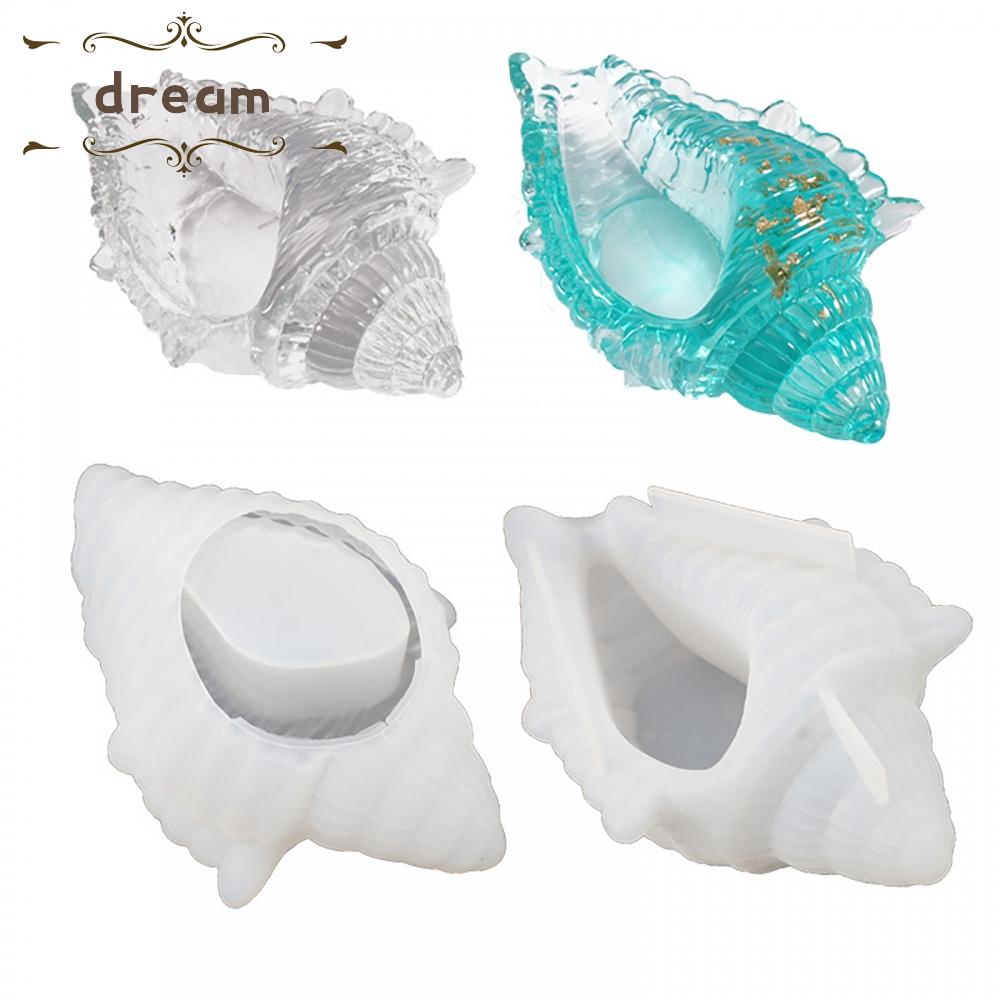 【DREAMLIFE】Shell Mould Flower Pot Home Decor Jewelry Making Sea Shell Secented Candle