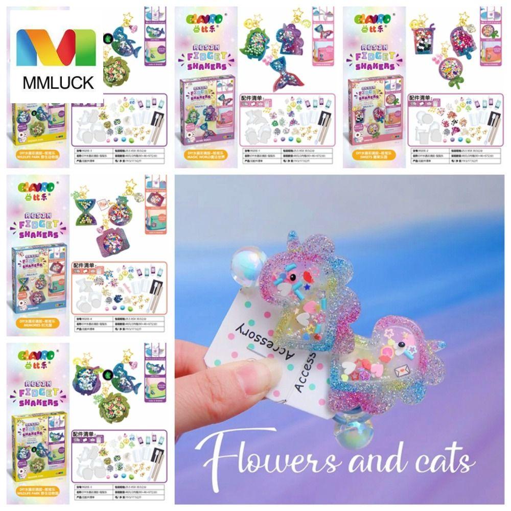 Bộ Đồ Chơi Làm Mặt Dây Chuyền Epoxy Đầy Màu Sắc Sáng Tạo DIY