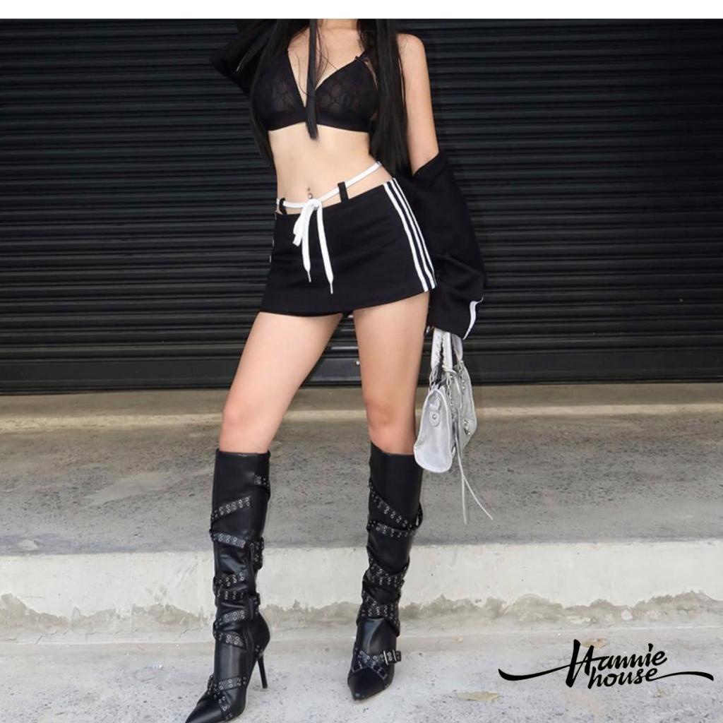 Hannie-đầm Mùa Hè Buộc Dây Màu Sắc Tương Phản Cho Nữ