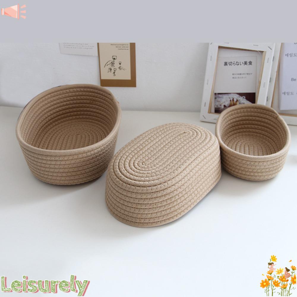 LEILY Giỏ Đựng Đồ Dùng Đan Tay Độc Đáo Tiện Dụng Trang Trí Nhà Cửa