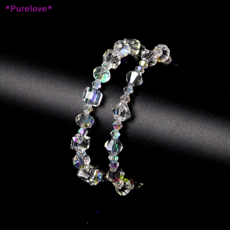 Vòng Đeo Tay Hạt Đá Pha Lê Hình Vuông Nhiều Màu Tùy Chỉnh Thời Trang Cho Nữ Mới