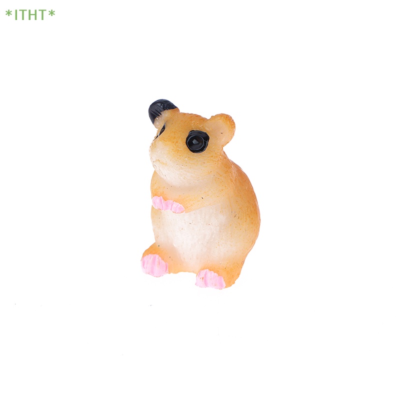 1 Mô Hình Chuột Hamster Mini Dễ Thương Dùng Trang Trí Tiểu Cảnh Mới