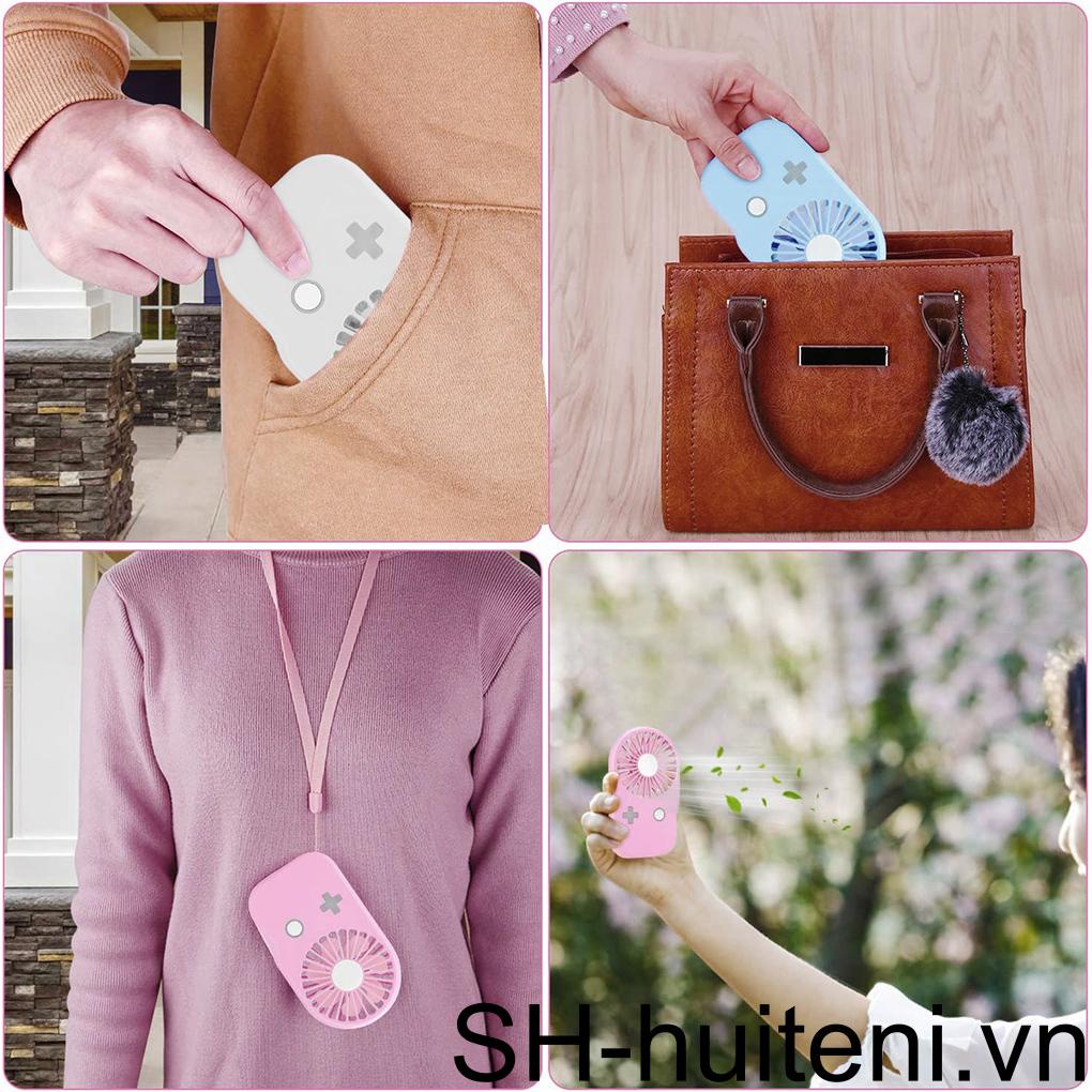 Quạt Điện Làm Mát Cầm Tay Di Động Tùy Chỉnh Kèm Sạc USB Tiện Dụng Cho Gia Đình / Văn Phòng