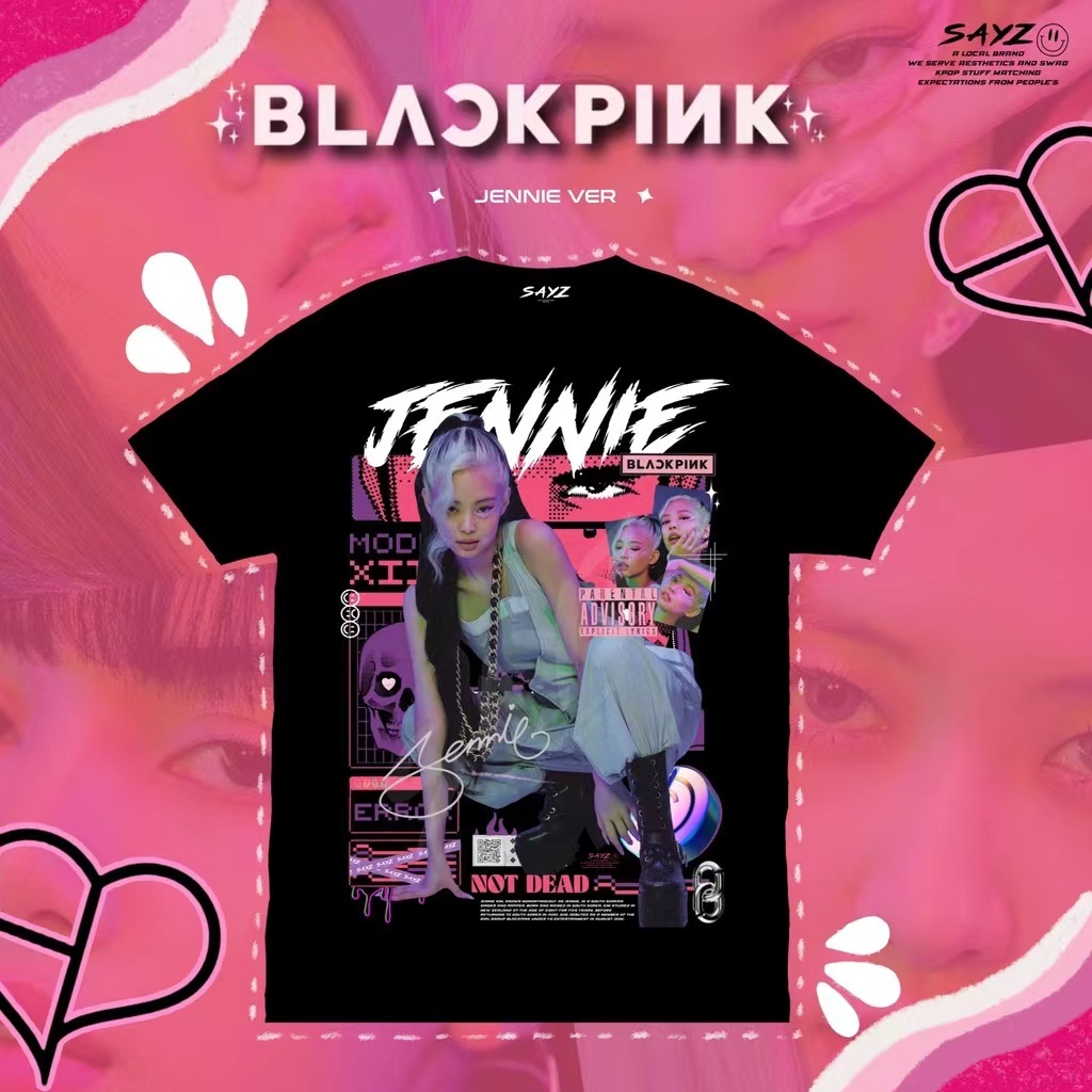 SHOPGAU Black Pink Áo Thun Unisex Form Rộng In Hình BLACKPINK 4 THÀNH VIÊN