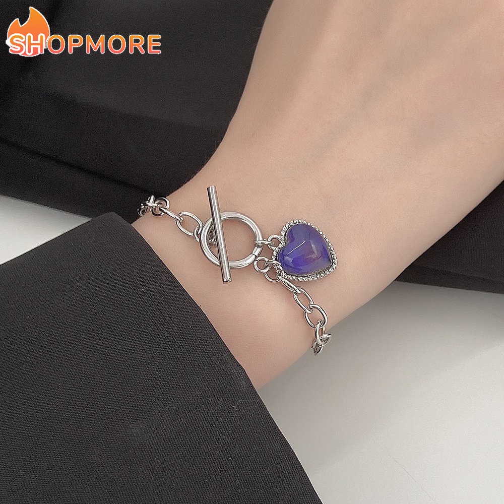 Vòng cổ Mặt Đá Thay Đổi Màu Sắc Theo Nhiệt Độ Thời Trang Cho Nam Nữ