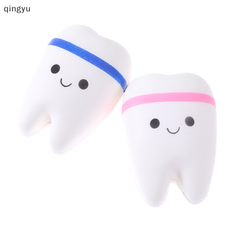 1 Đồ Chơi Nắn Bóp Đàn Hồi Giảm Stress Hình Chiếc Răng