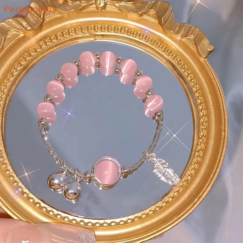 Vòng Đeo Tay Chuỗi Hạt Đá Opal Nhân Tạo Tự Nhiên Dễ Thương Thời Trang Cho Nữ