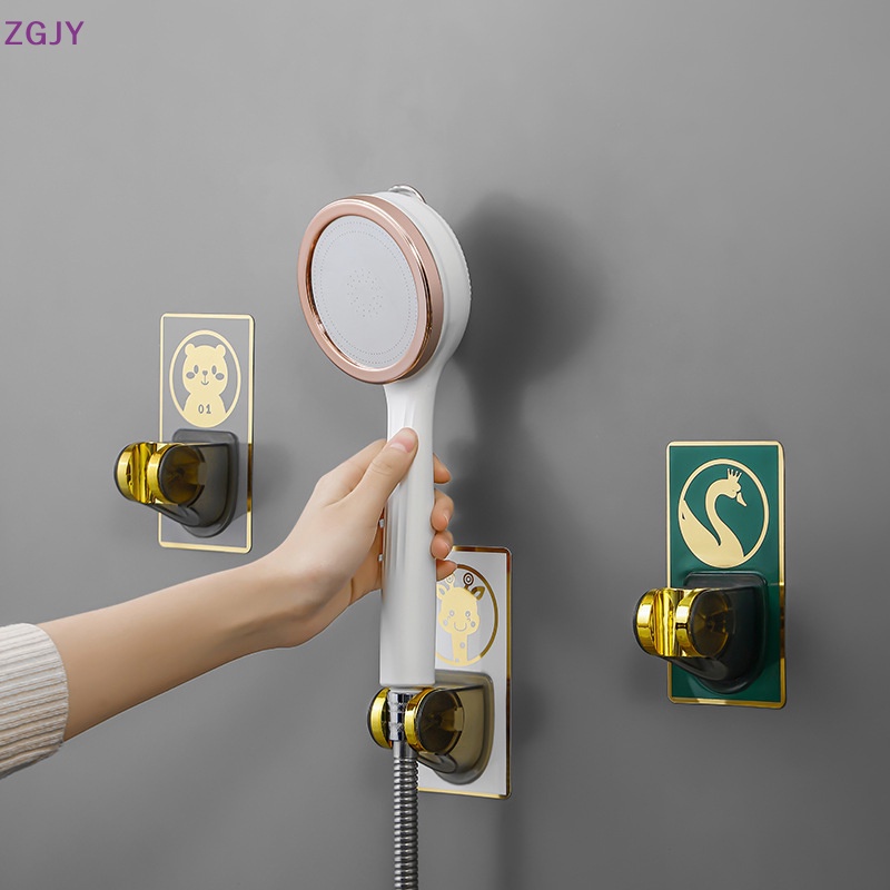 Giá Đỡ Đầu Vòi Hoa Sen ZGJY Dán Tường Không Cần Khoan Có Thể Điều Chỉnh Tiện Dụng Mới