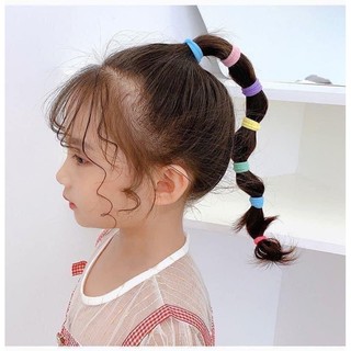 Chun Dây Buộc Tóc Bịch 50 Chiếc Mix Màu Cho Bé