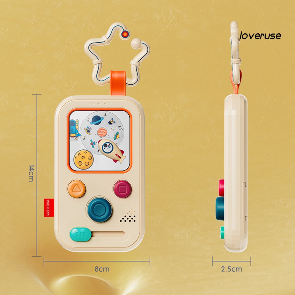 Loveruse Đồ Chơi Tàu Lửa ABS Không Gian Dạng Nhấn Cảm Ứng Thoải Mái Chống Rơi Vui Nhộn Làm Quà Sinh Nhật Cho Bé