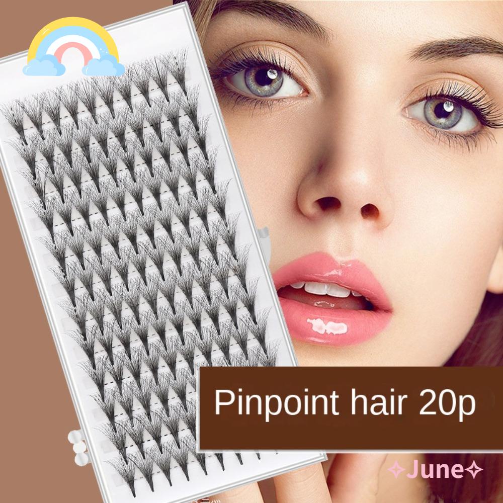 JUNE Lông Mi Giả Bằng Sợi Tổng Hợp Tự Nhiên Trang Trí Giáng Sinh