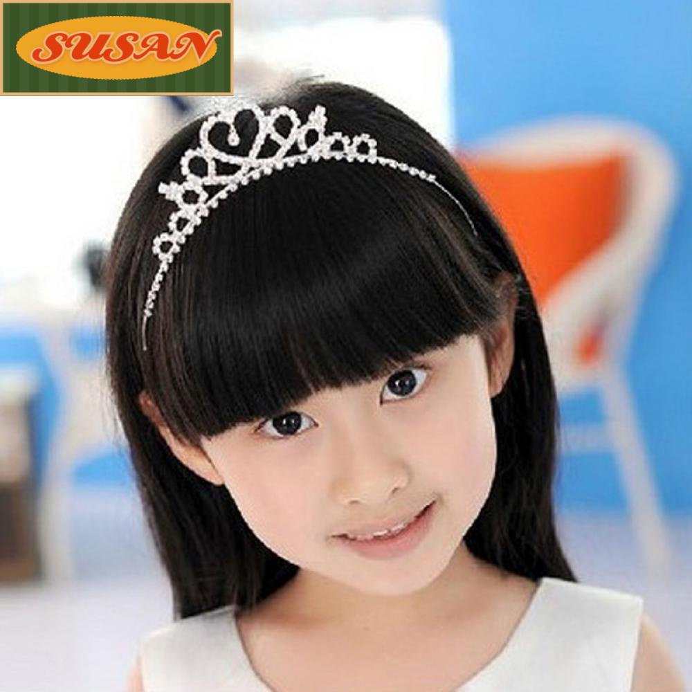 SUSANS Cài Tóc Vương Miện Đính Pha Lê Cho Bé Gái
